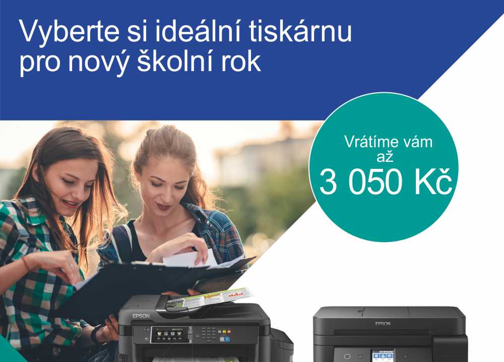 EPSON- Prodloužená záruka a cashback až 3.500 Kč